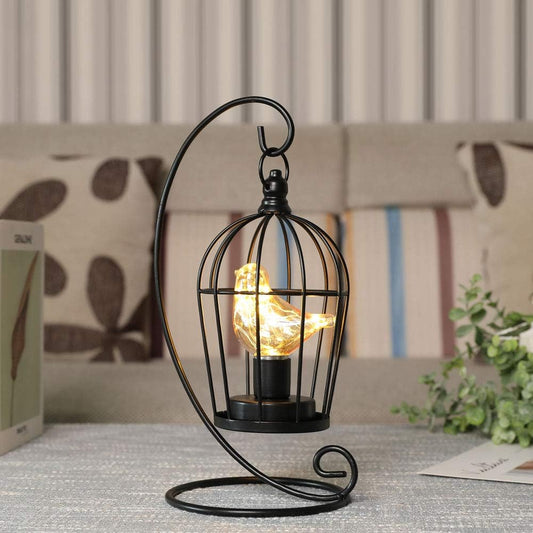 JHY DESIGN Birdcage Bulb Decorative Lamp Battery Operated