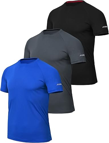 Zoofly Men's Sports T Shirt 3 Pack