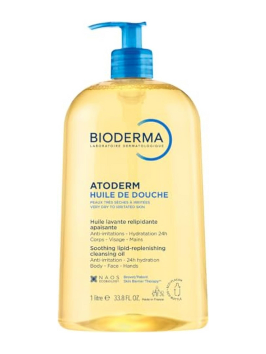 Bioderma Atoderm Huile De Douche for Dry to Very Dry Skin 1L
