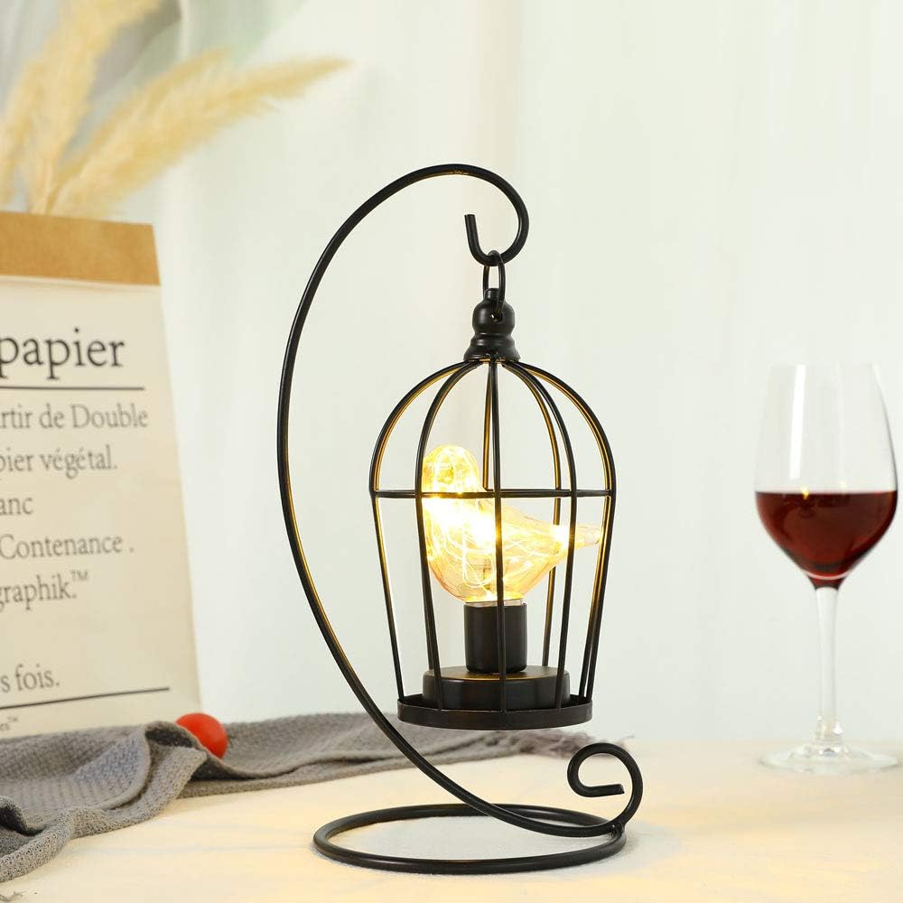 JHY DESIGN Birdcage Bulb Decorative Lamp Battery Operated