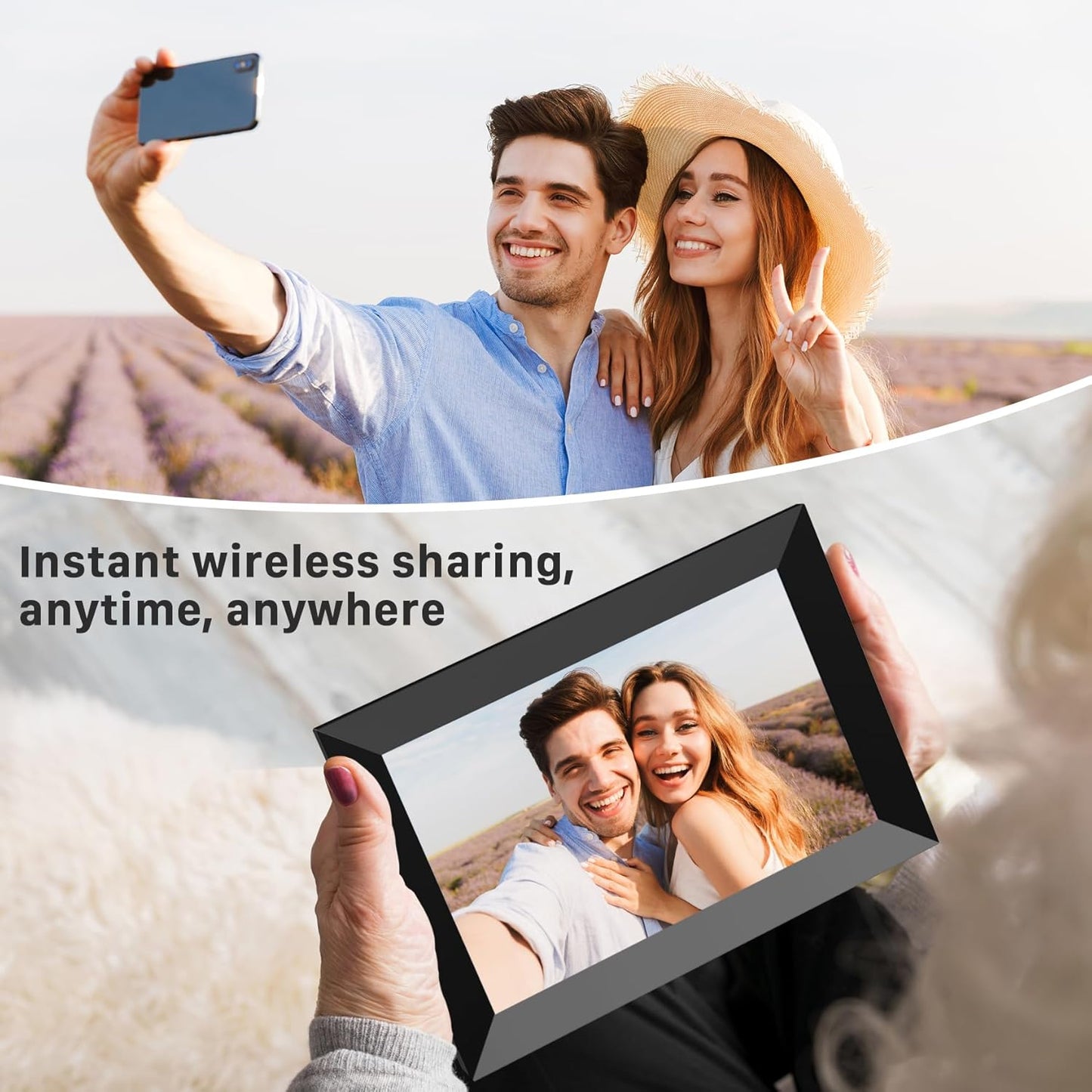 Uhale Digital Picture Frame WiFi 10.1 Inch with 32GB Storagee