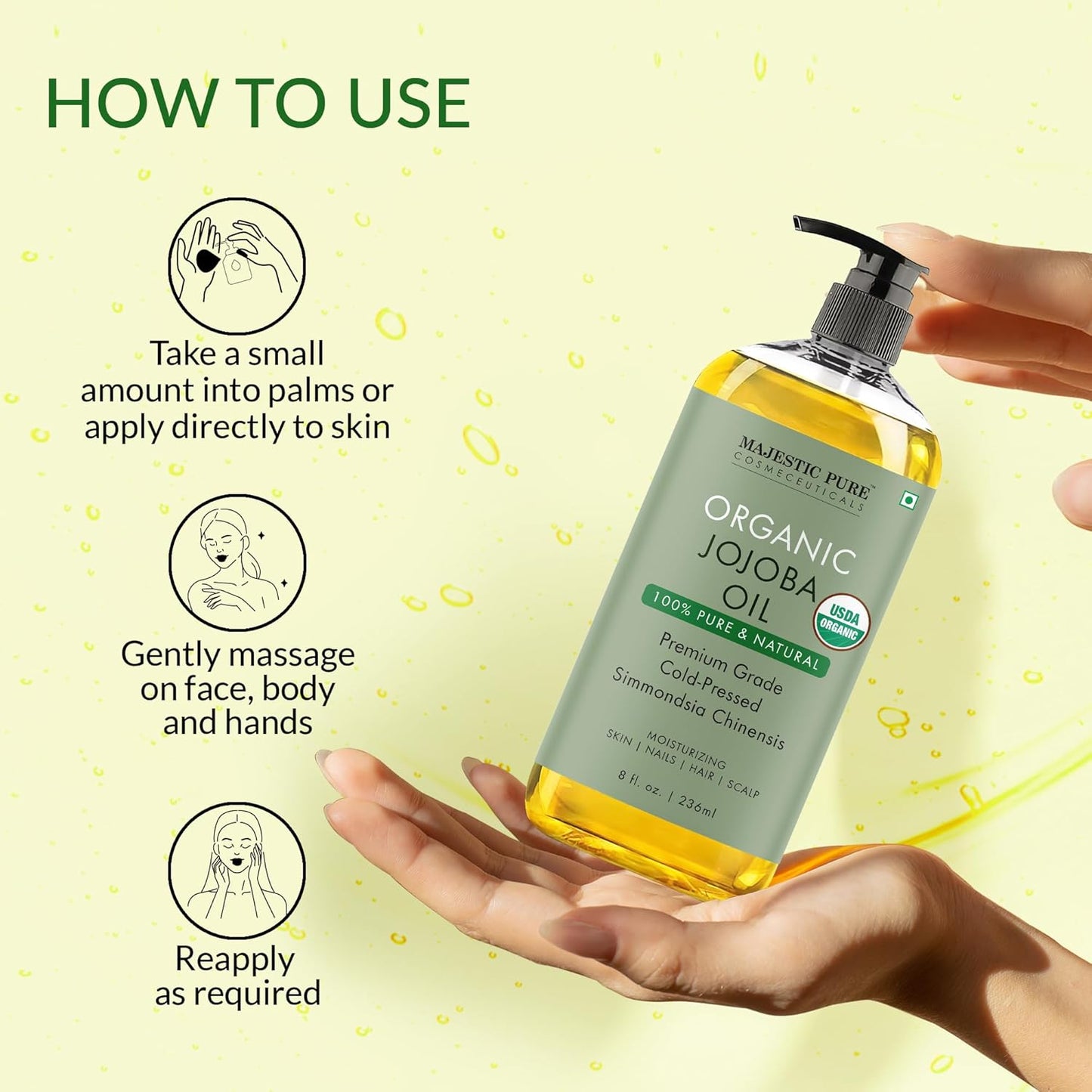 Majestic Pure Organic Jojoba Oil