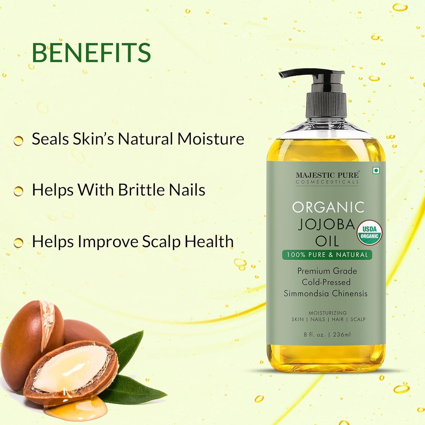 Majestic Pure Organic Jojoba Oil