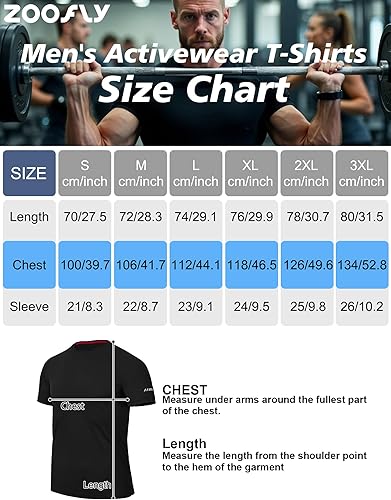 Zoofly Men's Sports T Shirt 3 Pack