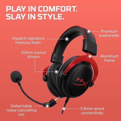 HyperX Cloud II Gaming Headset for PC & PS4 & Xbox One