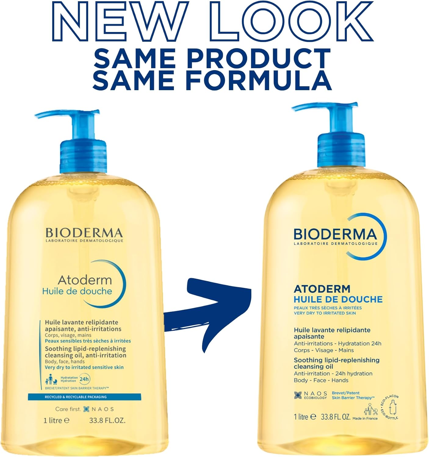Bioderma Atoderm Huile De Douche for Dry to Very Dry Skin 1L