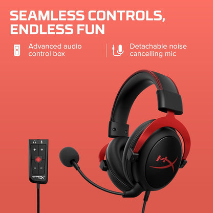HyperX Cloud II Gaming Headset for PC & PS4 & Xbox One
