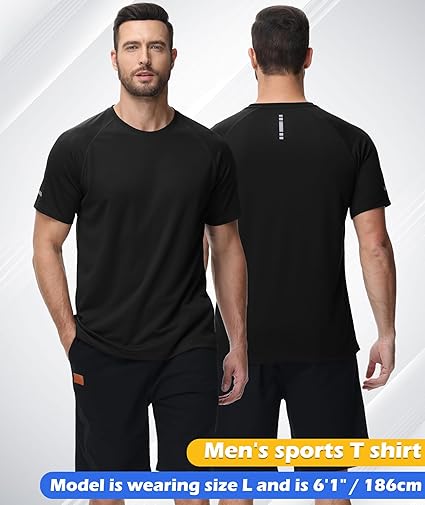 Zoofly Men's Sports T Shirt 3 Pack