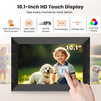 Uhale Digital Picture Frame WiFi 10.1 Inch with 32GB Storagee