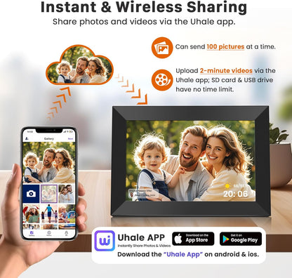 Uhale Digital Picture Frame WiFi 10.1 Inch with 32GB Storagee